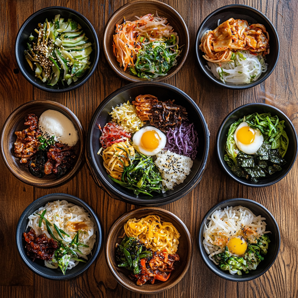 Korean food bibimbap