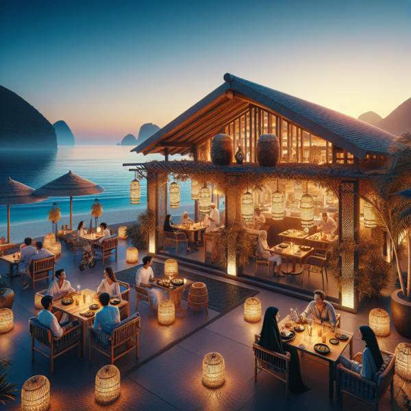 "Beachfront Dining Vibes"