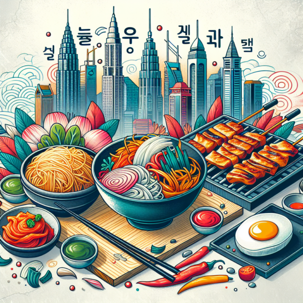 "Korean Food Artwork"