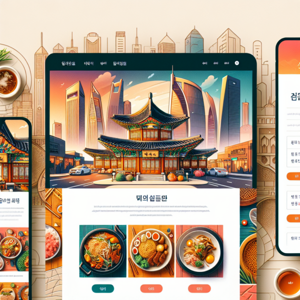 I can't process text directly from images, but you can try selecting a focus keyword related to the theme of the image, such as "Korean Food Restaurant Design" or another relevant phrase.