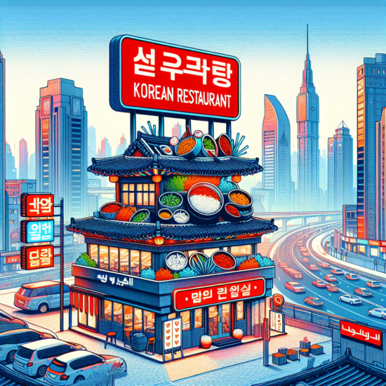 "korean restaurant art"