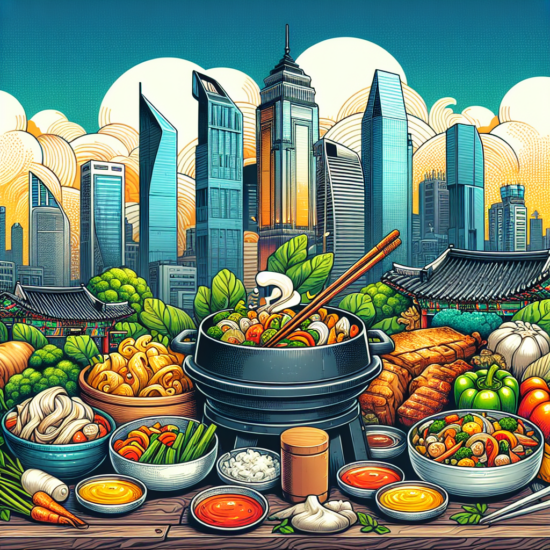 "Asian cuisine cityscape"