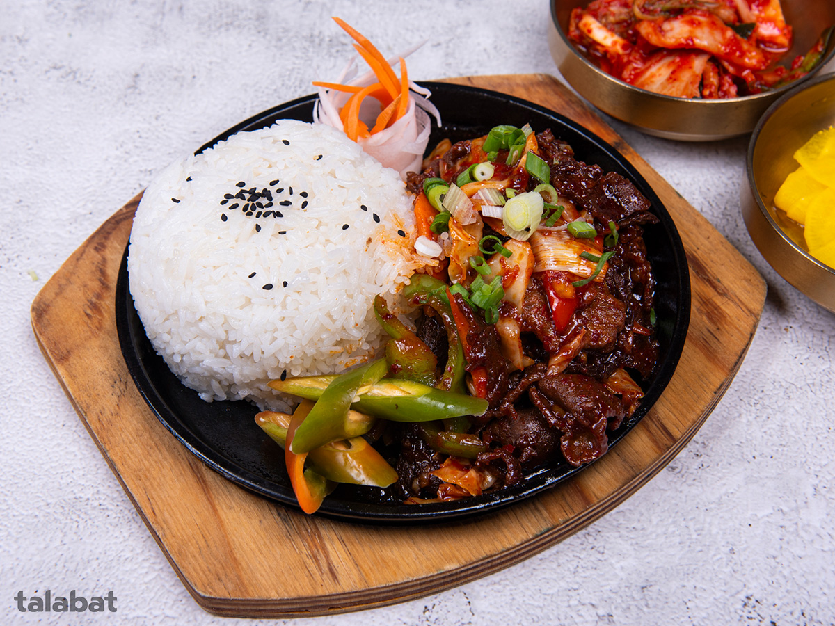 Welcome to Love Mukbang Korean BBQ & Seafood Restaurant 🇰🇷🍲 9 Wagyu jaeyuk dupbap rice bowl at Love Mukbang, Sheikh Zayed Road