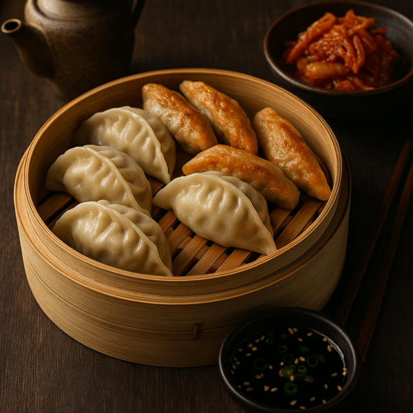 I Just Found the Best Mandu Dumplings at Mukbang Shows 5 mandu dumplings