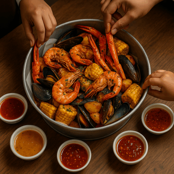 The Best Seafood Bucket in Abu Dhabi – Mukbang Shows Restaurant 10 Seafood Bucket in Abu Dhabi