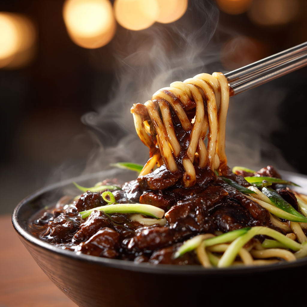 Hanbok Abu Dhabi: The Best Korean BBQ Experience in the Capital 1 jajangmyeon at mukbang shows