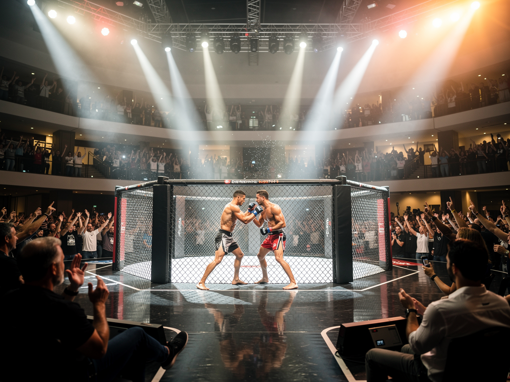 UFC Abu Dhabi 2026 fight night at Etihad Arena