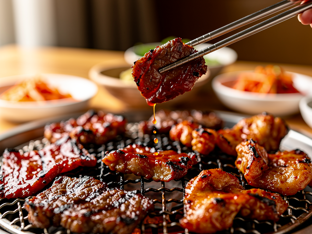 Best Korean Bbq in Sharjah (2026): Honest Local Guide 2 korean bbq grill close-up at a halal Korean restaurant