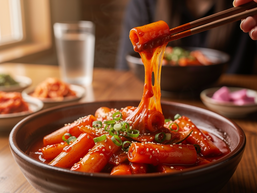 korean food close-up at a halal Korean restaurant in Ajman