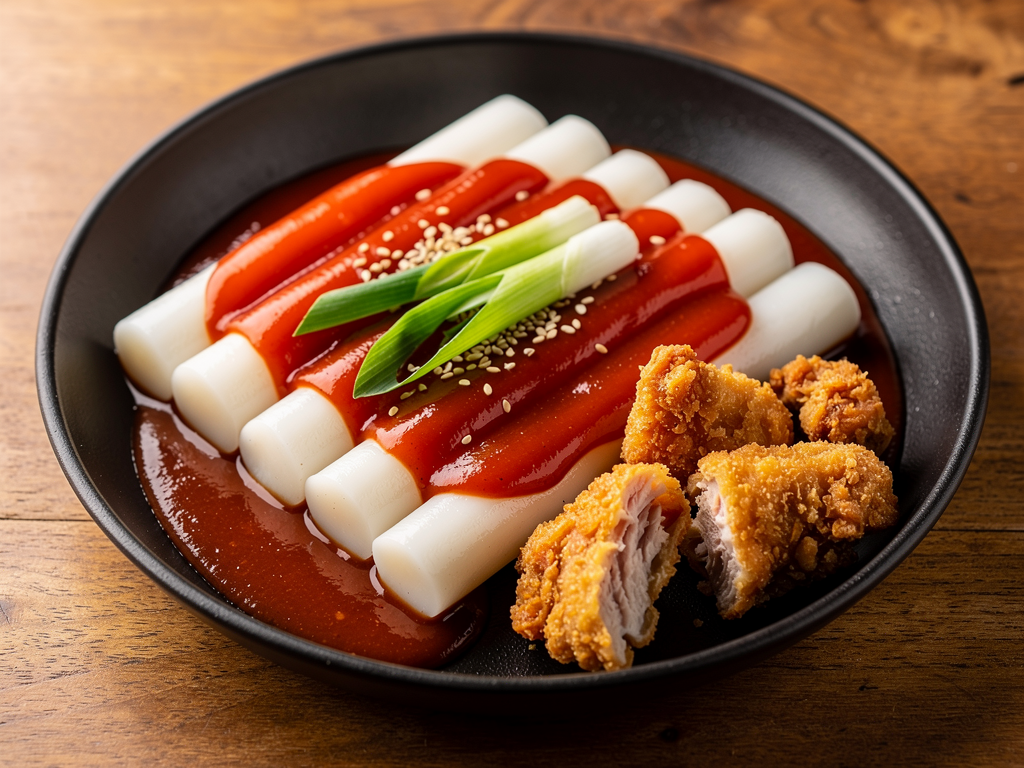 Best Korean Food in Sharjah (2026): Honest Local Guide 2 Korean bunsik café food in Sharjah — tteokbokki, gimbap and Korean fried chicken