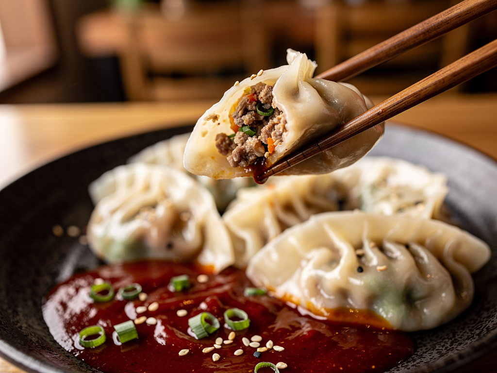 Best Mandu in Dubai (2026): Honest Local Guide 2 best mandu in dubai close-up — halal beef and vegetable Korean dumplings