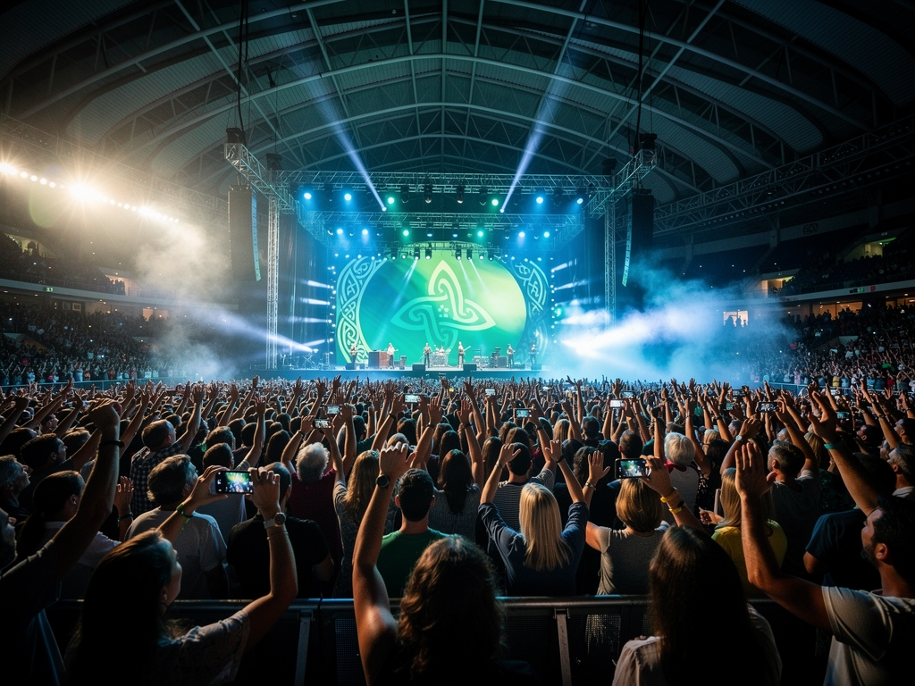 Crowd enjoying The Corrs Abu Dhabi 2026 concert at Etihad Arena