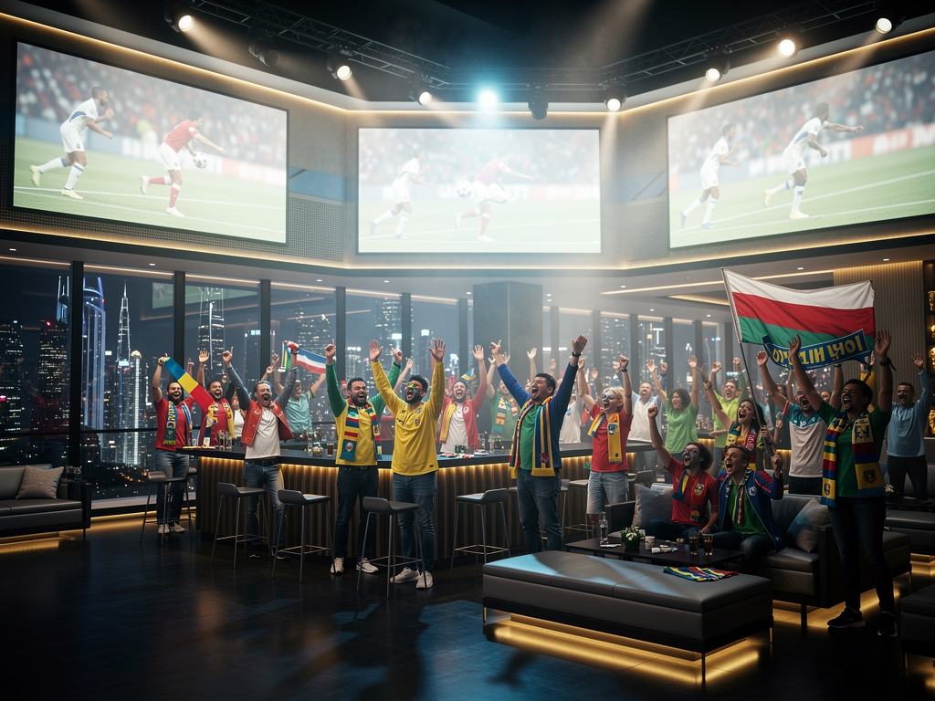 World Cup 2026 watch party Dubai crowd cheering