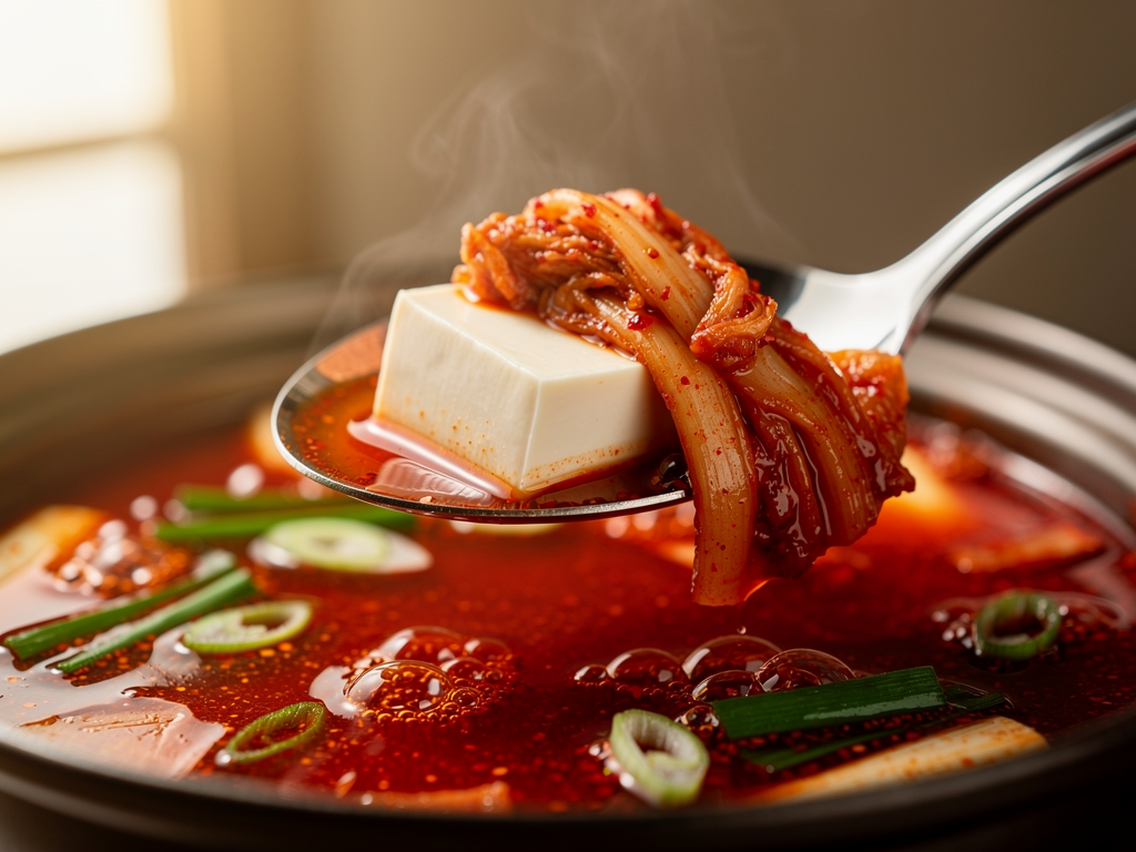 Best Kimchi Jjigae in Abu Dhabi (2026): Honest Local Guide 2 kimchi jjigae close-up at a halal Korean restaurant in Abu Dhabi