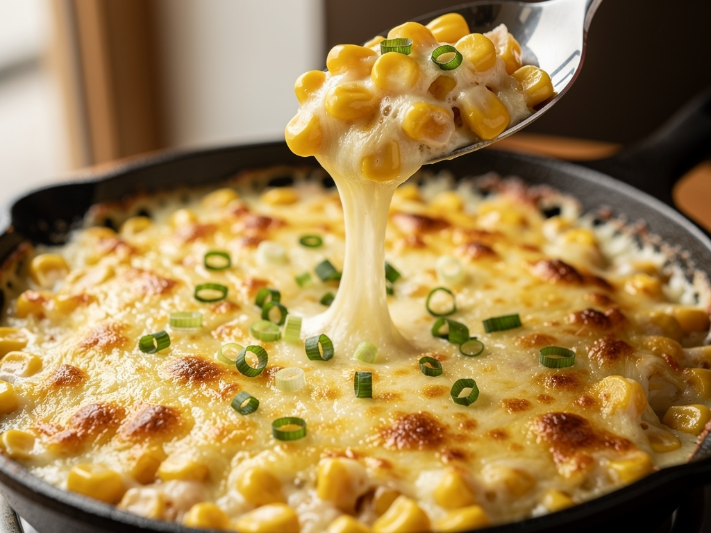 korean corn cheese close-up at a halal Korean restaurant in Abu Dhabi