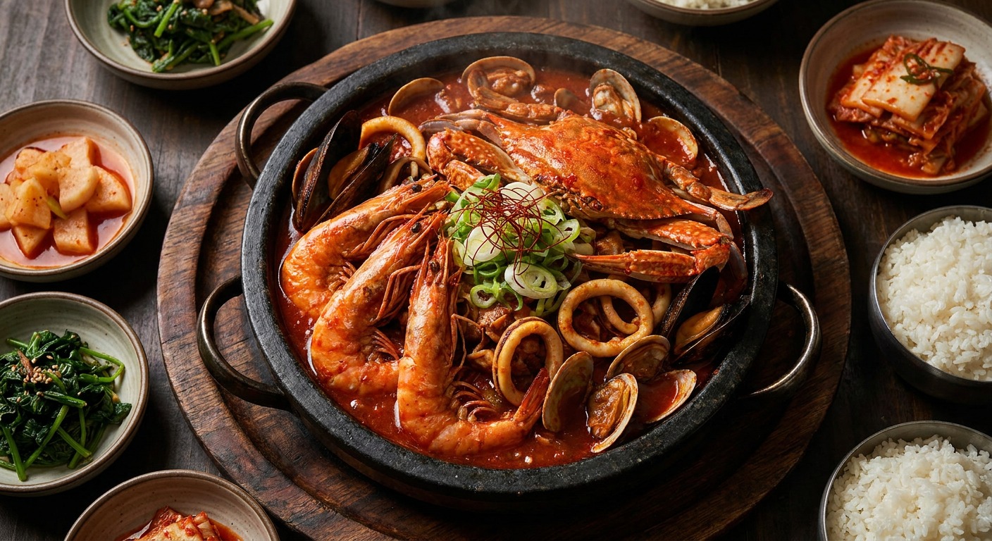 Welcome to Love Mukbang Korean BBQ & Seafood Restaurant 🇰🇷🍲 5 Spicy Korean seafood boil at Love Mukbang DWTC, Dubai