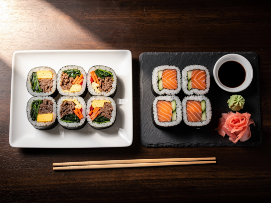 gimbap vs sushi