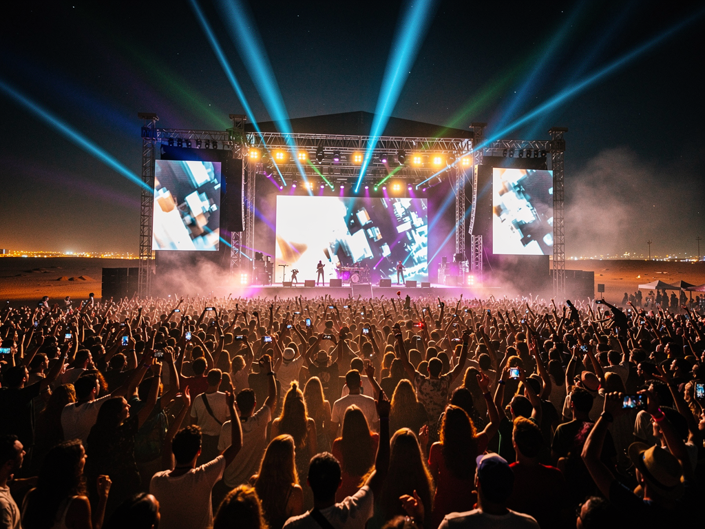 OFFLIMITS Music Festival 2026 where to eat 1 OFFLIMITS Music Festival 2026 where to eat crowd at Abu Dhabi venue