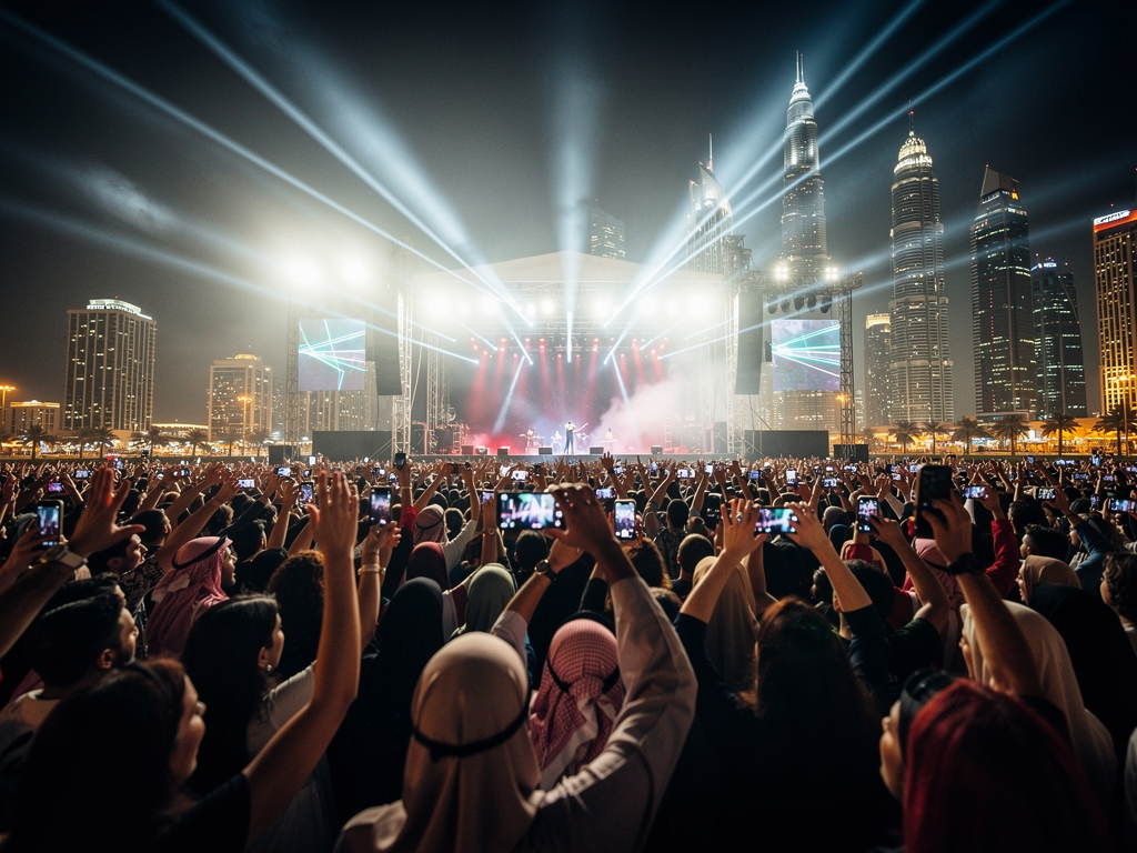 Amr Diab Dubai 2026 restaurants near concert 1 Amr Diab Dubai 2026 concert crowd