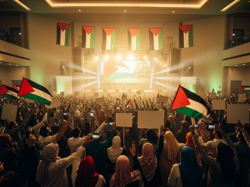 Emirates Loves Palestine 2026 where to eat 1 Emirates Loves Palestine 2026 where to eat crowd at Dubai event