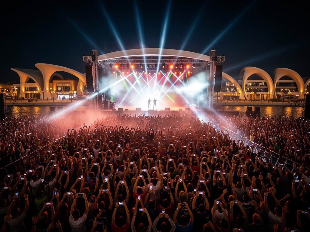 Yasalam 2026 where to eat Abu Dhabi concert crowd