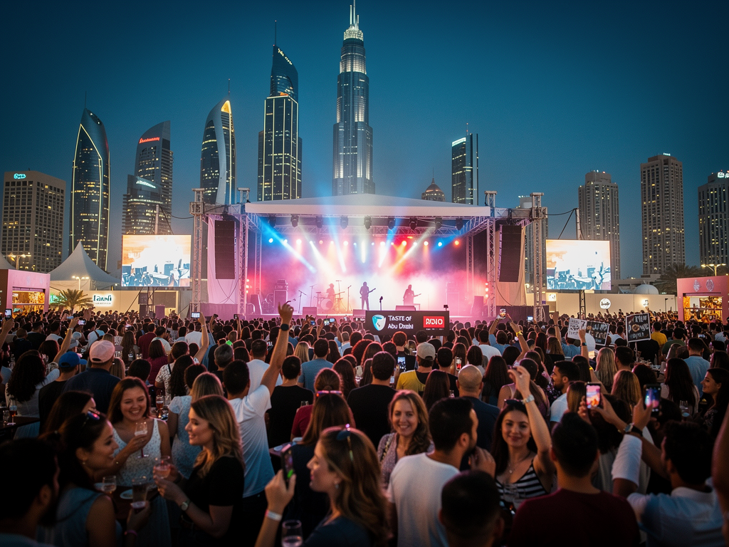 Taste of Abu Dhabi 2026 festival crowd and stage