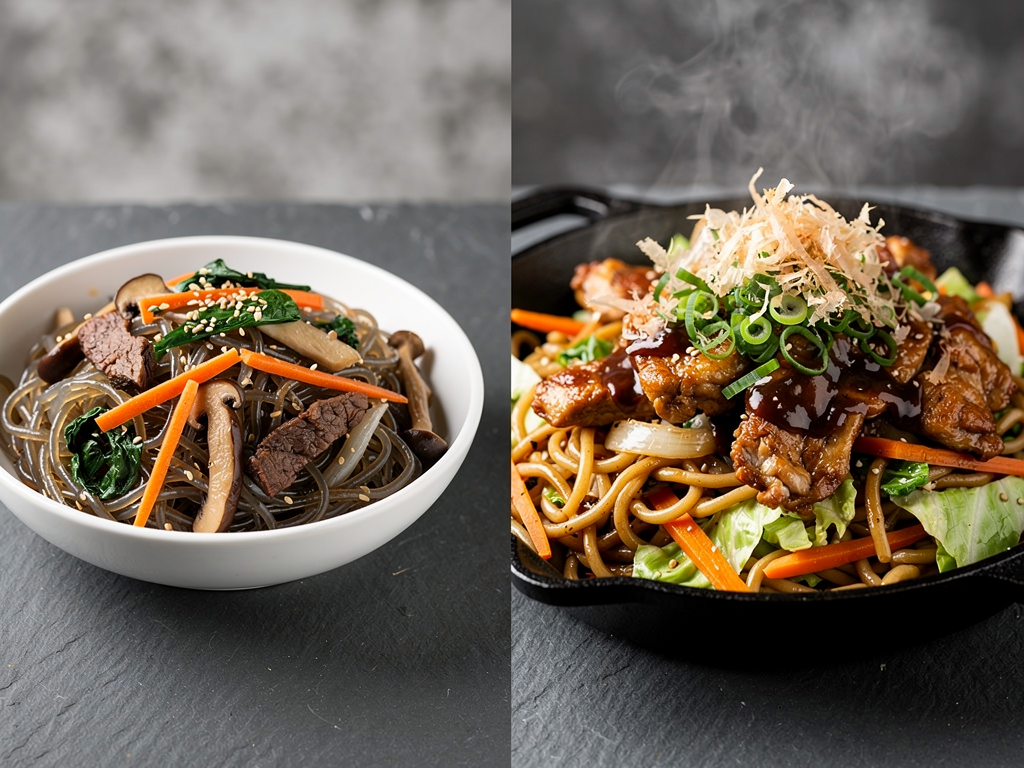 japchae vs yakisoba