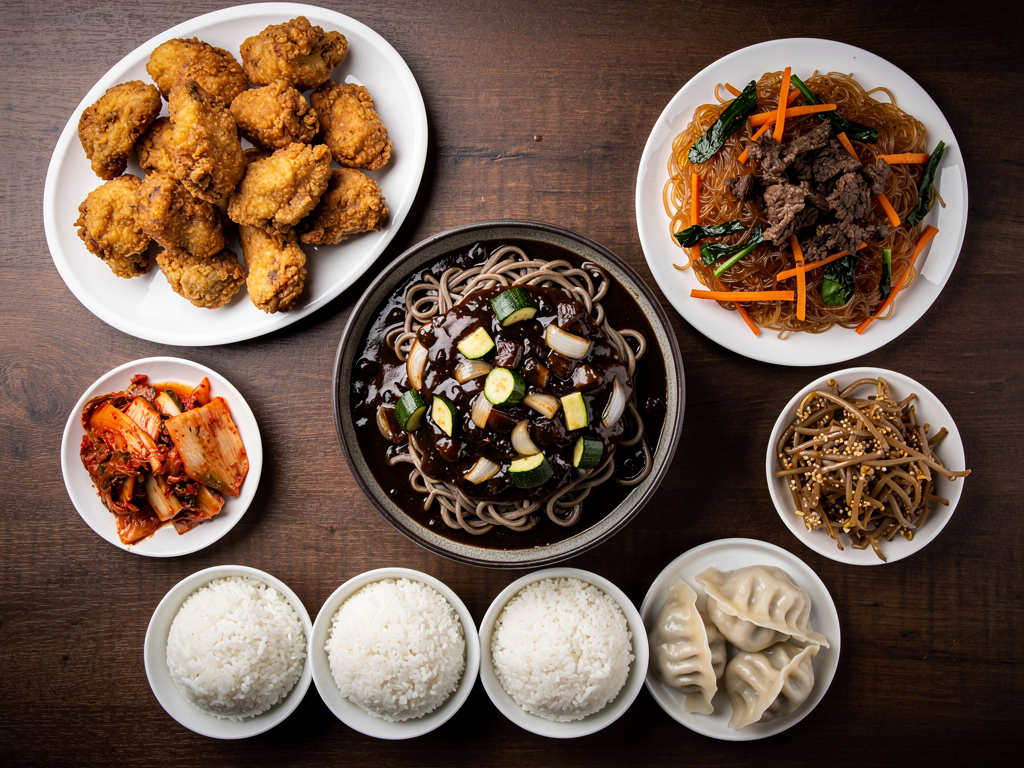 What a Korean meal for a family of four looks like in Abu Dhabi