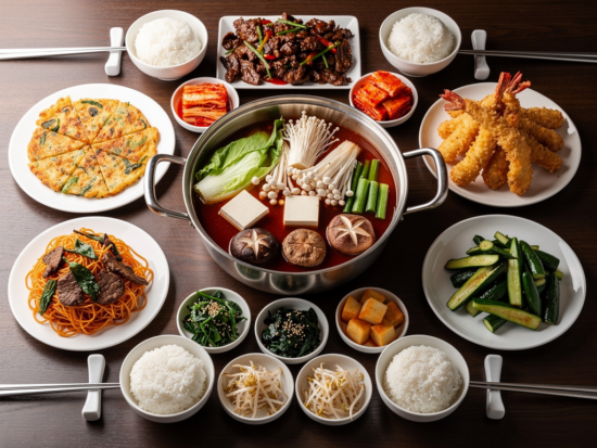 korean group set menu dubai