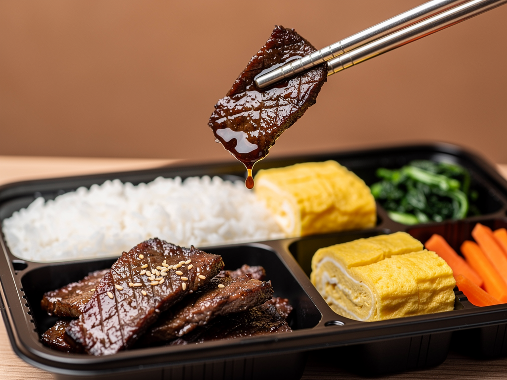 Korean Lunch Box Abu Dhabi (2026): The Honest Guide to Dosirak and Set Meals 2 Close-up of a Korean lunch box compartment tray in Abu Dhabi