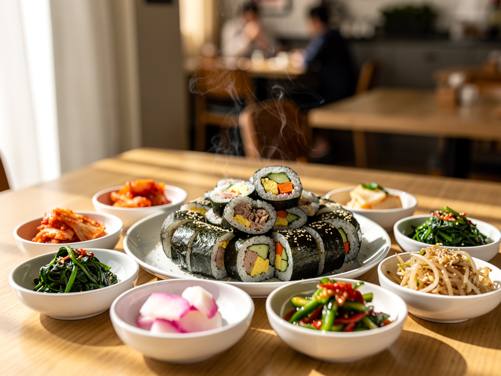 gimbap vs saj wrap