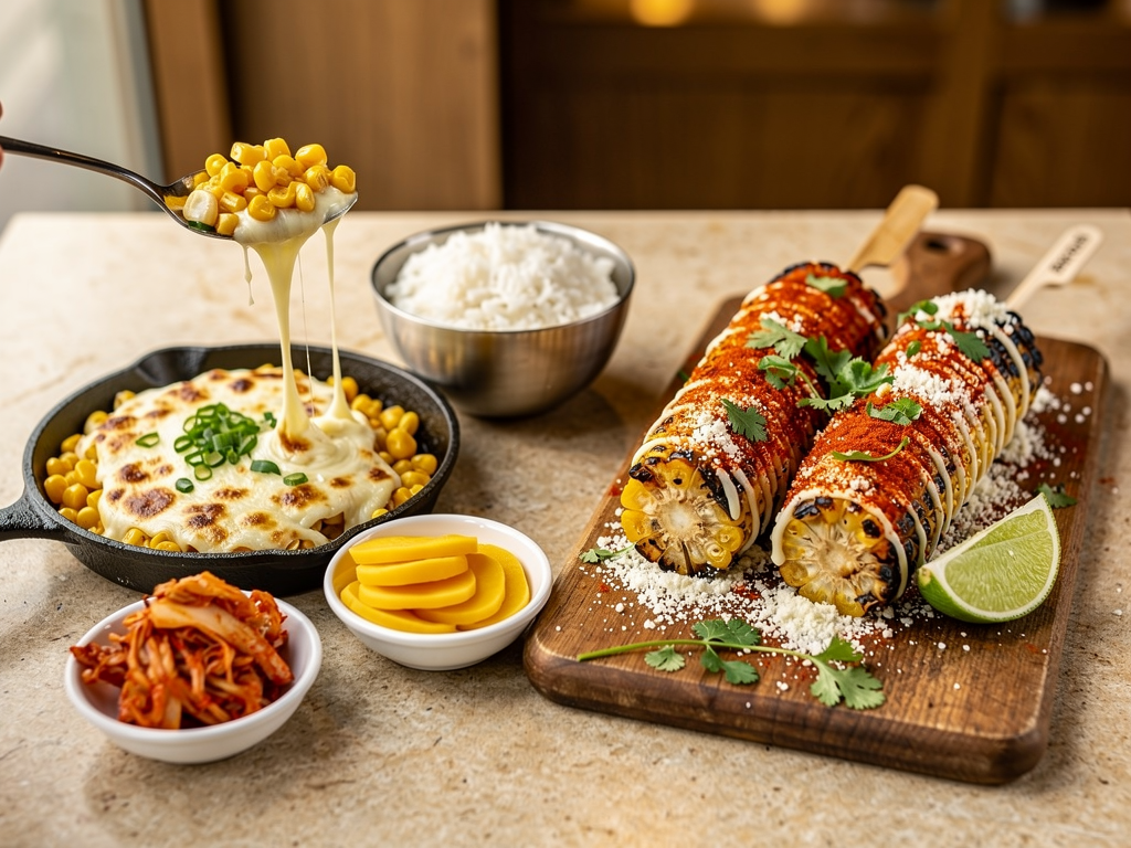 korean corn cheese vs elote