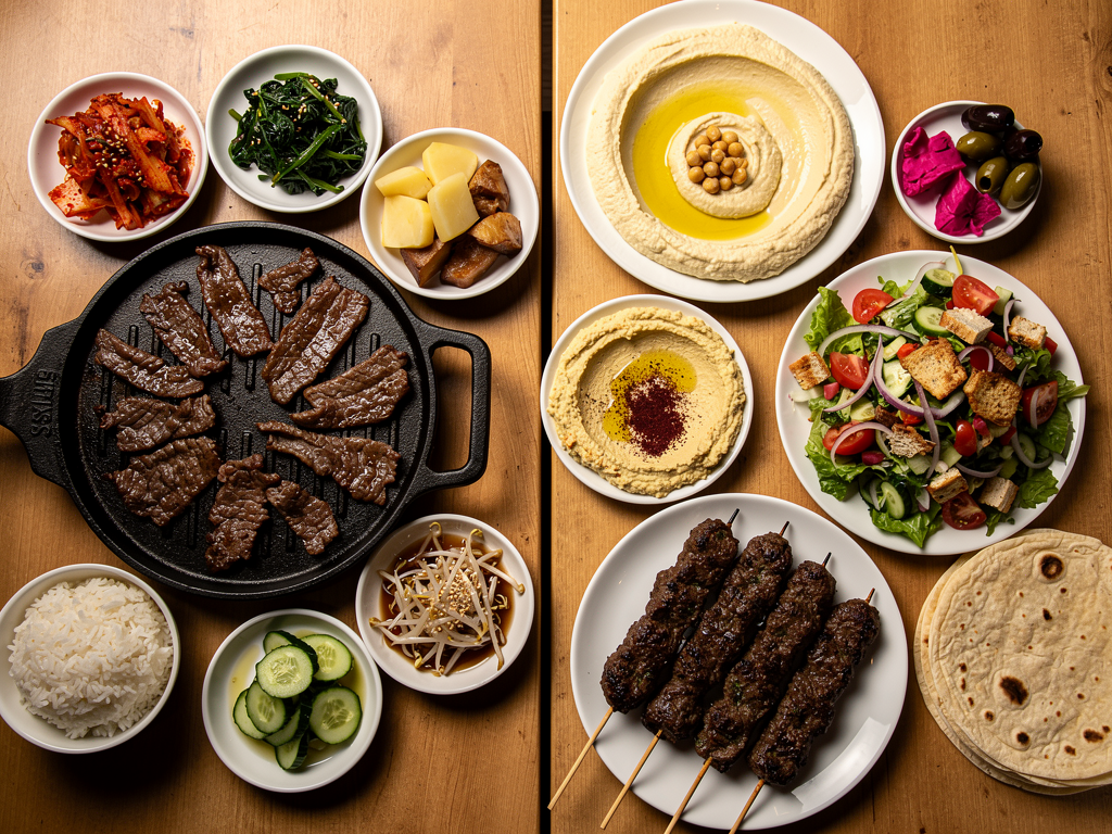 korean food vs arabic food