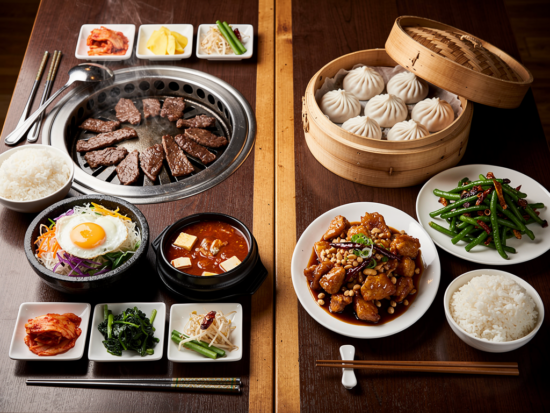 korean food vs chinese food
