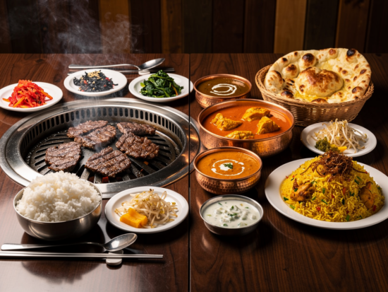 korean food vs indian food