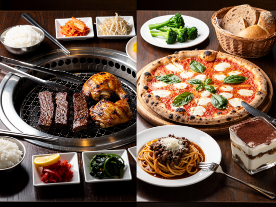 korean food vs italian food