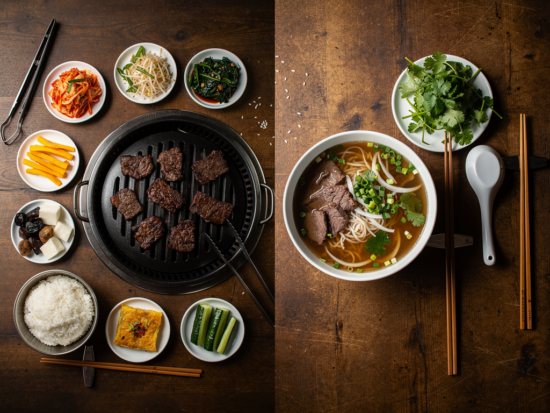 korean food vs vietnamese food