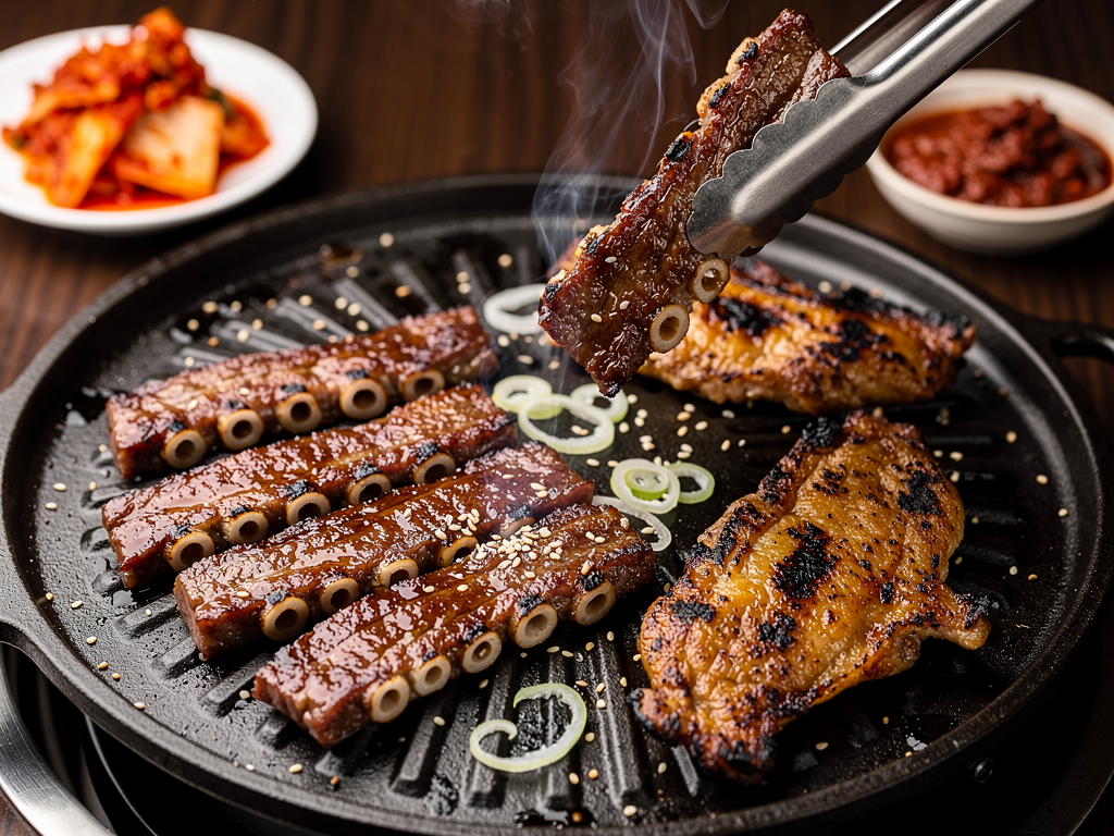 Best Buffet in Al Qusais (2026): Honest Prices, One Closure and Six Options Within 25 Minutes 2 unlimited halal Korean BBQ beef and chicken on the table grill at Mukbang Shows Deira, 15 minutes from Al Qusais