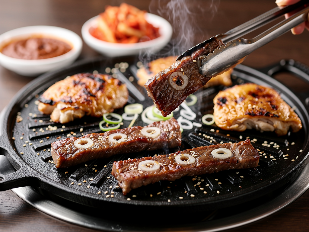 Best Buffet in Bur Dubai (2026): Honest Prices, Two Closures and the Grill Across the Creek 2 unlimited halal Korean BBQ beef and chicken on the table grill at Mukbang Shows Deira, eight minutes from BurJuman